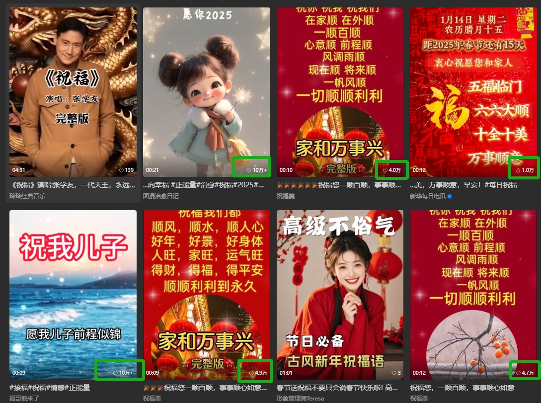 银发经济新年风口，儿女祝福视频爆火，一条作品上万播放，一定要抓住-天使资源网