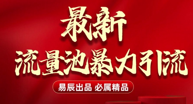 最新“流量池”无门槛暴力引流(全网首发)日引500+-天使资源网
