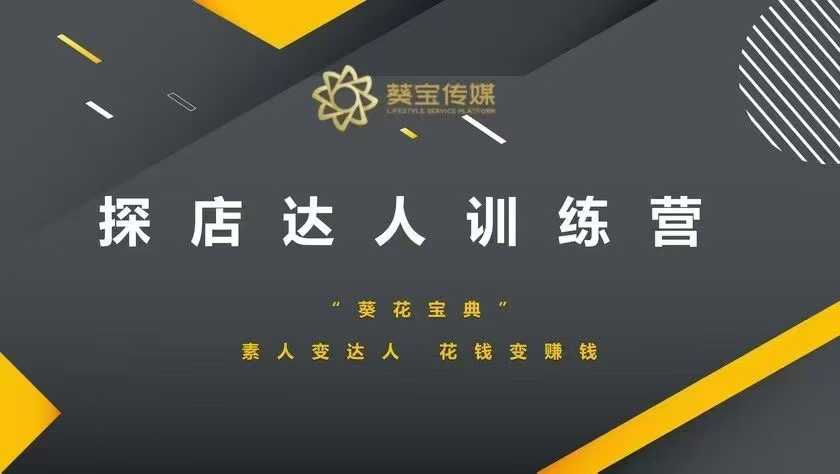 探店达人训练营，素人变达人，花钱变赚钱-天使资源网