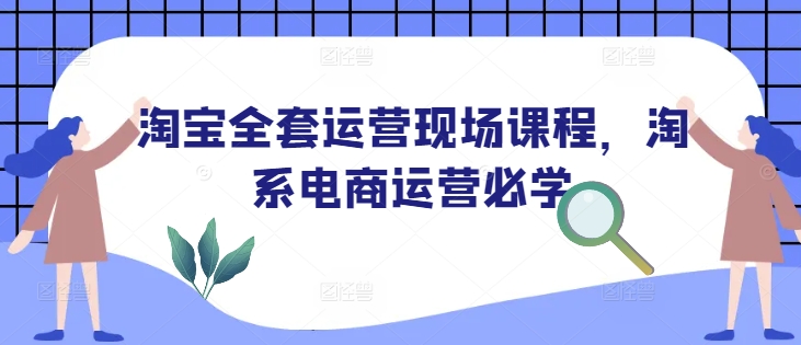 淘宝全套运营现场课程，淘系电商运营必学-天使资源网