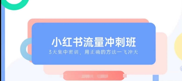 小红书流量冲刺班2025，最懂小红书的女人，快速教你2025年入局小红书-天使资源网