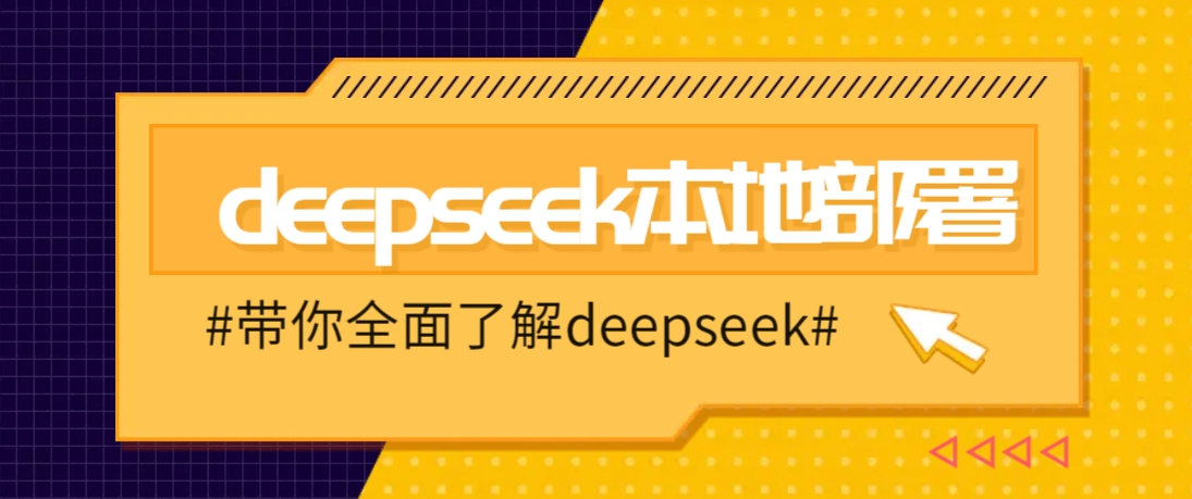 DeepSeek本地部署详细教程，轻松将deepseek部署到你的电脑上-天使资源网