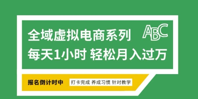 全域虚拟电商变现系列，通过平台出售虚拟电商产品从而获利-天使资源网
