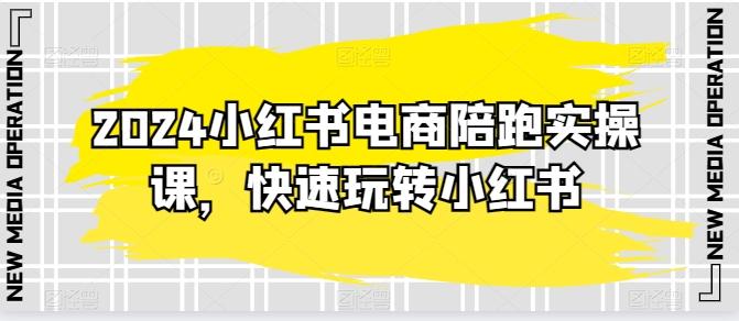 2024小红书电商陪跑实操课，快速玩转小红书，超过20节精细化课程-天使资源网