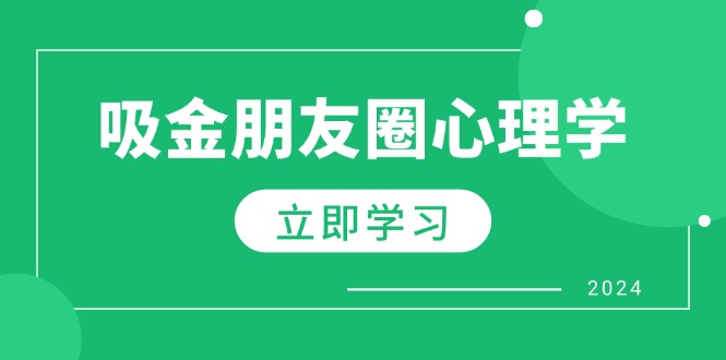 朋友圈吸金心理学：揭秘心理学原理，增加业绩，打造个人IP与行业权威-天使资源网