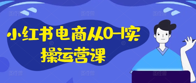 小红书电商从0-1实操运营课，小红书手机实操小红书/IP和私域课/小红书电商电脑实操板块等-天使资源网