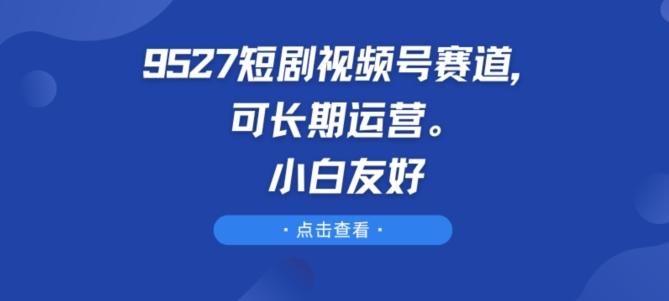 9527短剧视频号赛道，可长期运营，小白友好【揭秘】-天使资源网