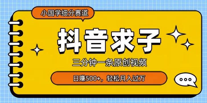 小国学细分赛道，三分钟一条原创视频，日赚500+，可矩阵复制-天使资源网