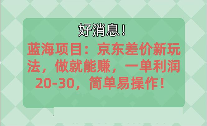 越早知道越能赚到钱的蓝海项目：京东大平台操作，一单利润20-30，简单…-天使资源网