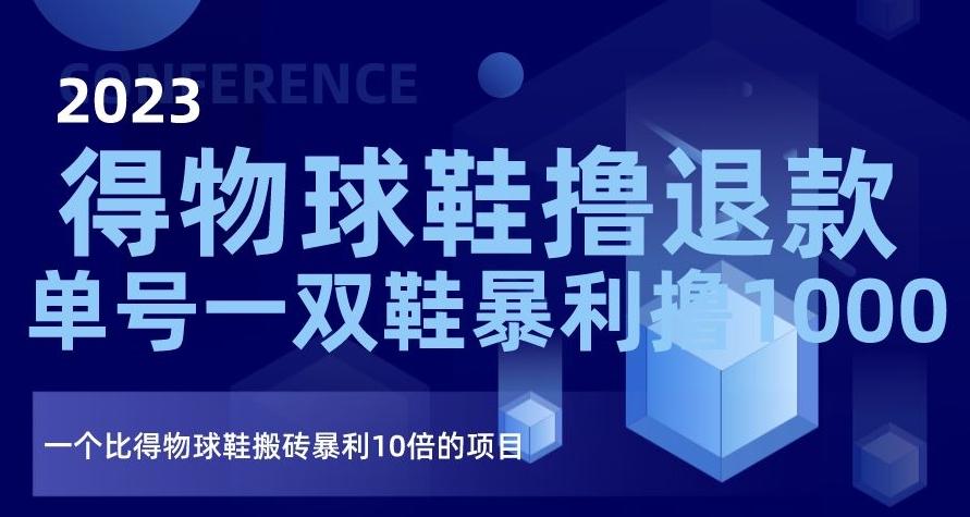 2023得物球鞋撸退款，单号一双鞋暴利撸1000，一个比得物球鞋搬砖暴利10倍的项目【揭秘】-天使资源网