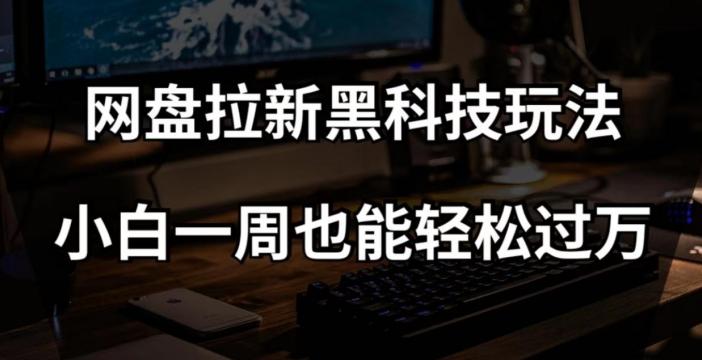 网盘拉新黑科技玩法，小白一周也能轻松过万【全套视频教程+黑科技】【揭秘】-天使资源网