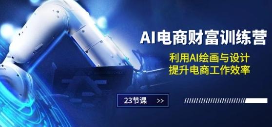 AI电商-财富训练营：利用AI绘画与设计，提升电商工作效率(23节课)-天使资源网