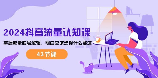 2024抖音流量·认知课：掌握流量底层逻辑，明白应该选择什么赛道 (43节课-天使资源网