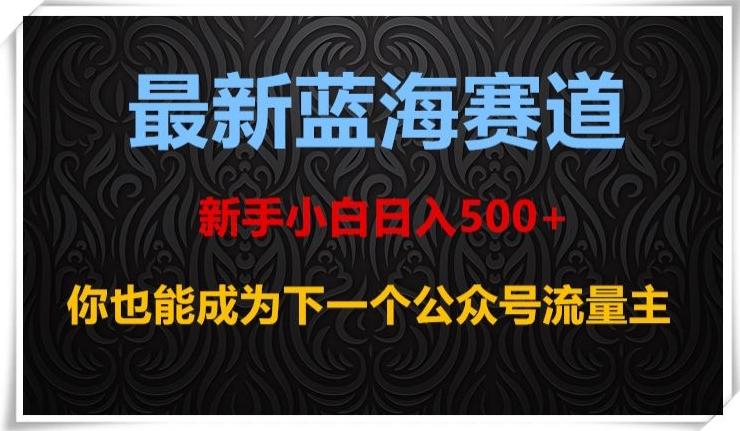 最新蓝海赛道，新手小白日入500+，你也能成为下一个公众号流量主【揭秘】-天使资源网