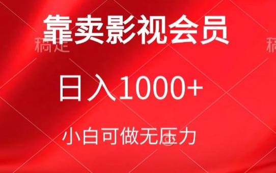 靠卖影视会员，日入1000+，落地保姆级教程，新手可学【揭秘】-天使资源网