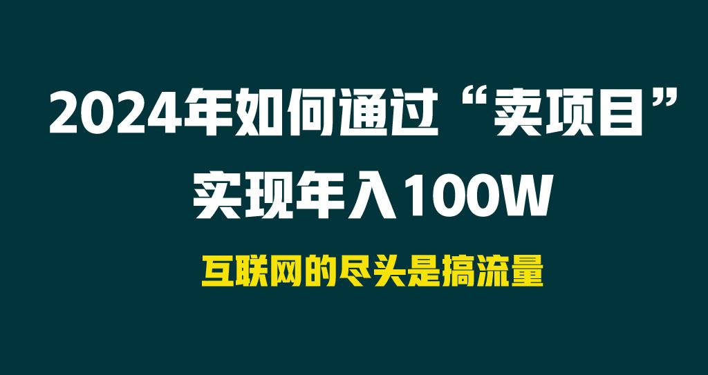 2024年如何通过“卖项目”实现年入100W-天使资源网
