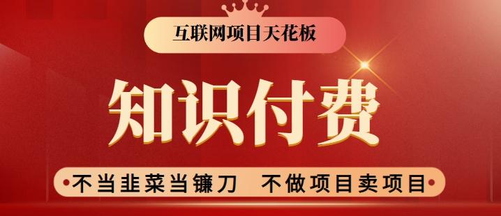 2024互联网项目天花板，新手小白也可以通过知识付费月入10W，实现财富自由【揭秘】-天使资源网