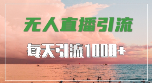 抖音快手视频号全平台通用，无人直播引流法，超暴力引流1000+高质量精准创业粉【揭秘】-天使资源网