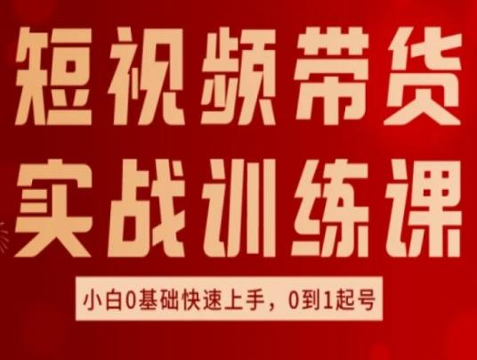 短视频带货实战训练课，好物分享实操，小白0基础快速上手，0到1起号-天使资源网