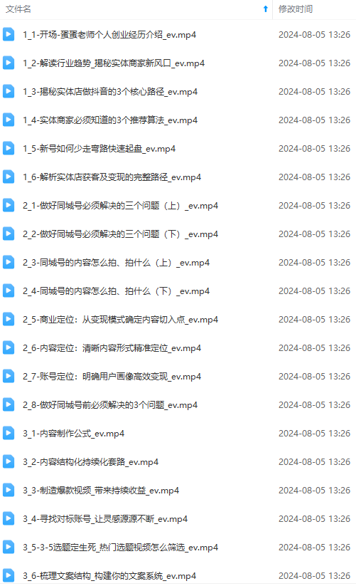 图片[1]-实体店老板获客特训营：认知、定位、文案、矩阵、直播、AI等(72节-天使资源网