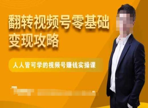微信视频号零基础变现攻略，人人皆可学的视频号赚钱实操课-天使资源网