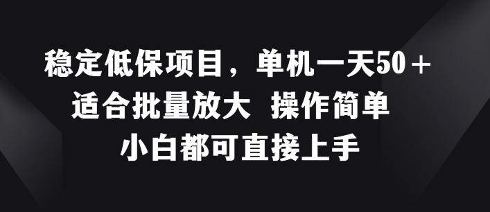 稳定低保项目，单机一天50+适合批量放大 操作简单 小白都可直接上手【揭秘】-天使资源网