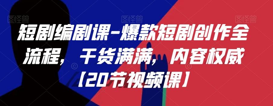 短剧编剧课-爆款短剧创作全流程，干货满满，内容权威【20节视频课】-天使资源网