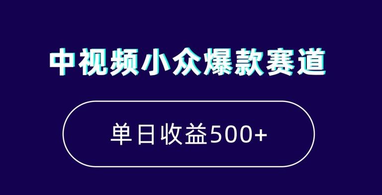 中视频小众爆款赛道，7天涨粉5万+，小白也能无脑操作，轻松月入上万【揭秘】-天使资源网