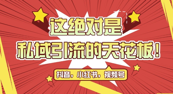 最新首发全平台引流玩法，公域引流私域玩法，轻松获客500+，附引流脚本，克隆截流自热玩法【揭秘】-天使资源网