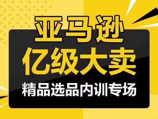 亚马逊亿级大卖-精品选品内训专场，亿级卖家分享选品成功之道-天使资源网