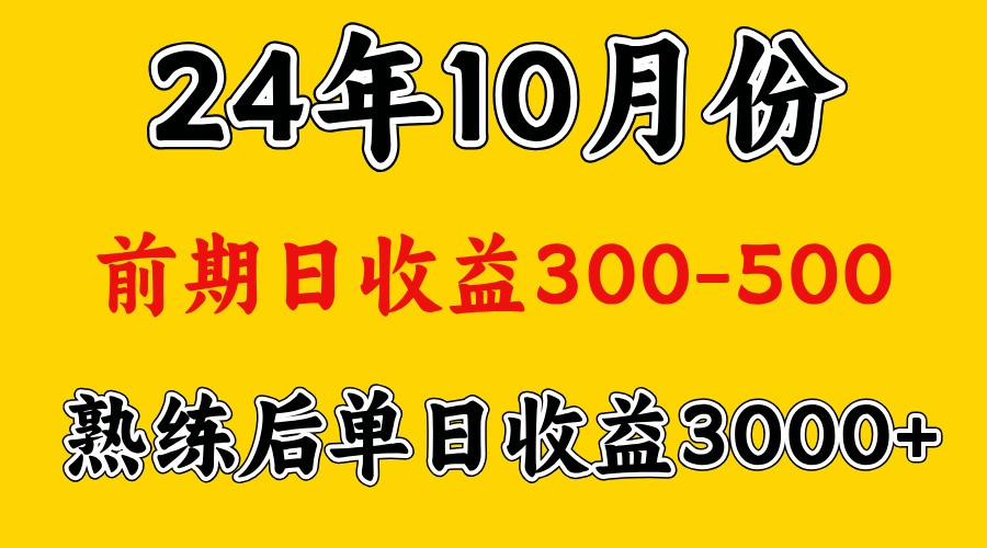 高手是怎么赚钱的.前期日收益500+熟练后日收益3000左右-天使资源网