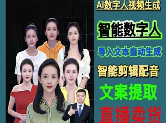 伍老师Ai数字人快速剪辑制作以及变现视频课-天使资源网
