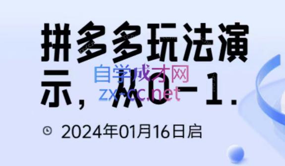 吴老师·拼多多从选品到截流到付费的玩法技巧-天使资源网