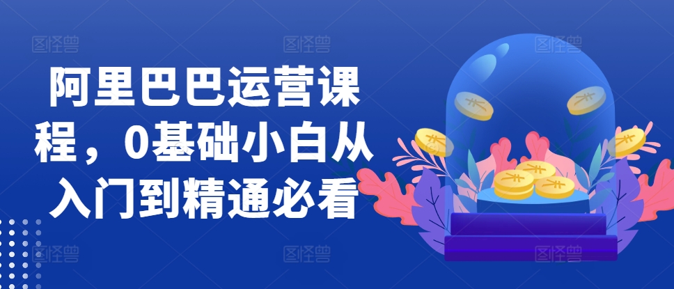 阿里巴巴运营课程，0基础小白从入门到精通必看-天使资源网