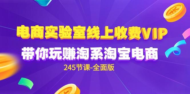 (9859期)电商-实验室 线上收费VIP，带你玩赚淘系淘宝电商(245节课-全面版)-天使资源网