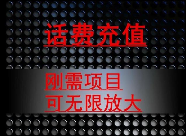 最新蓝海项目，刚需赛道，95折充话费月入5位数-天使资源网