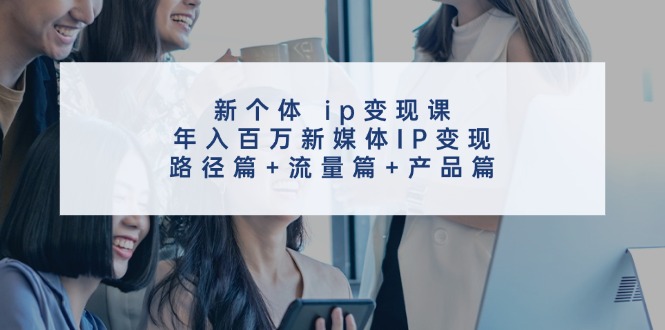新个体ip变现课，年入百万新媒体IP变现，路径篇+流量篇+产品篇-天使资源网