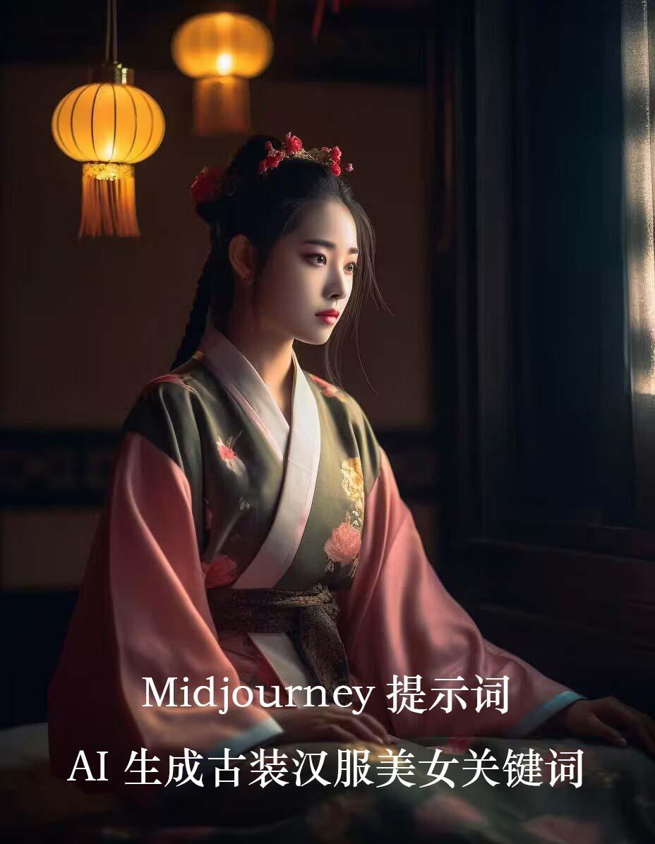 Midjourney关键词-AI生成中国风古装汉服美女人像提示关键词-天使资源网