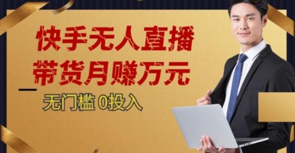 2023蓝海项目，快手无人直播，单号月入5000起步【揭秘】-天使资源网