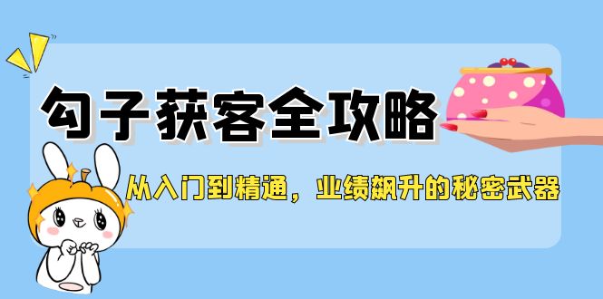 从入门到精通，勾子获客全攻略，业绩飙升的秘密武器-天使资源网