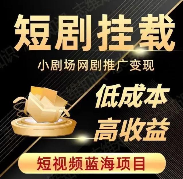 2023短视频蓝海项目，抖音快手短剧推广变现教程，低成本高收益-天使资源网