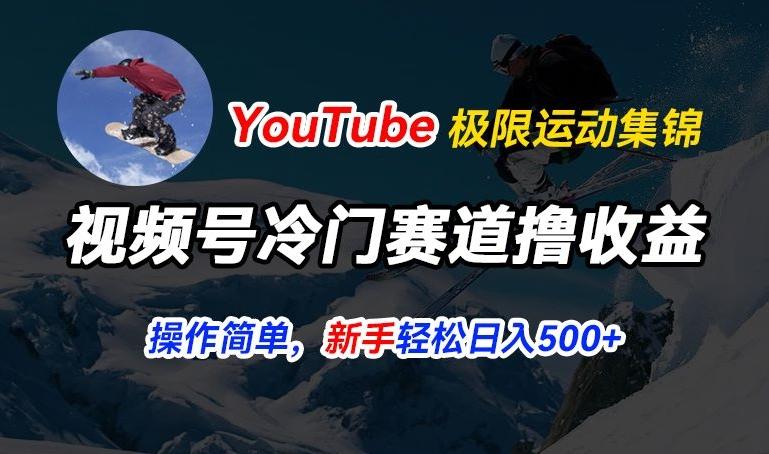 视频号冷门赛道撸收益，YouTube搬运极限运动集锦，暴力起号，操作简单流量高，轻松日入5张【揭秘】-天使资源网