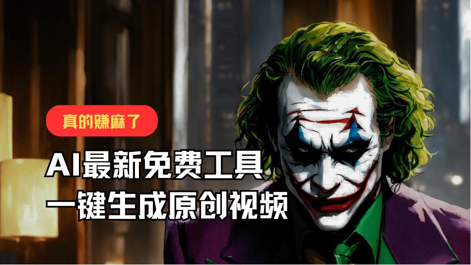 最新免费AI工具，一键生成原创视频，佛系搬运，轻松月入10000+！-天使资源网