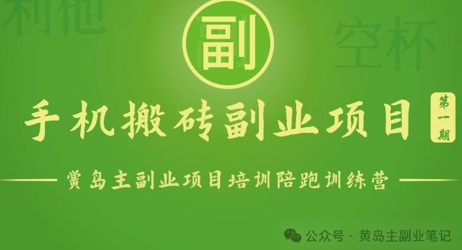 手机搬砖小副业项目训练营1.0，实测1小时收益50+，一部手机轻松日入100+-天使资源网
