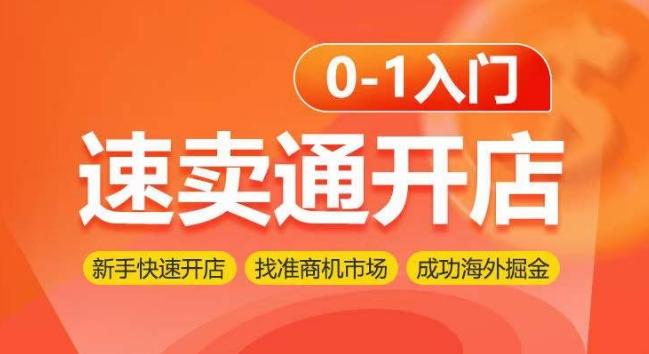 速卖通开店0-1入门，新手快速开店 找准商机市场 成功海外掘金-天使资源网