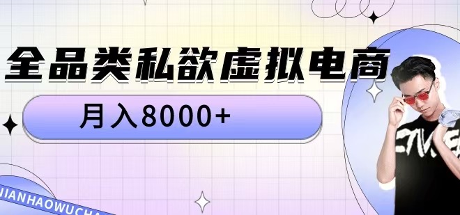 全品类私欲虚拟电商，月入8000+【揭秘】-天使资源网