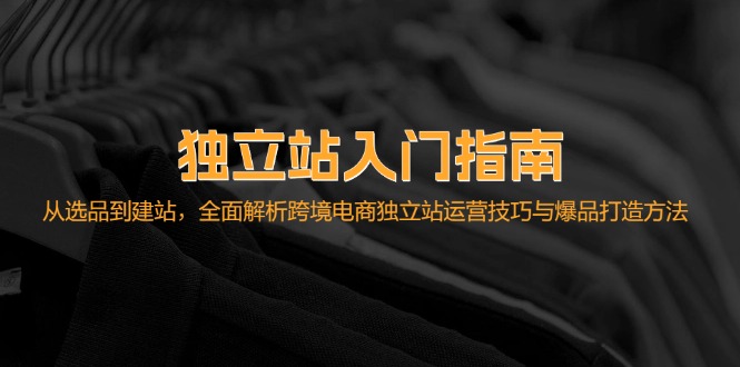 独立站入门指南：从选品到建站，全面解析跨境电商独立站运营技巧与爆品…-天使资源网