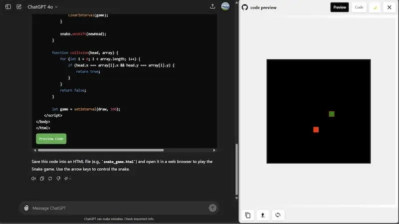 ChatGPT Code Preview｜AI编程预览工具-天使资源网