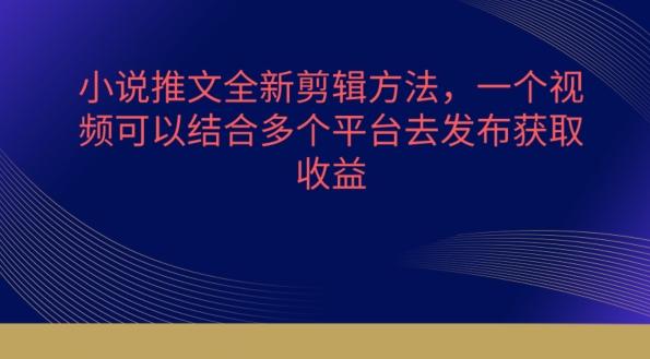 小说推文全新剪辑方法，一个视频可以结合多个平台去发布获取【揭秘】-天使资源网