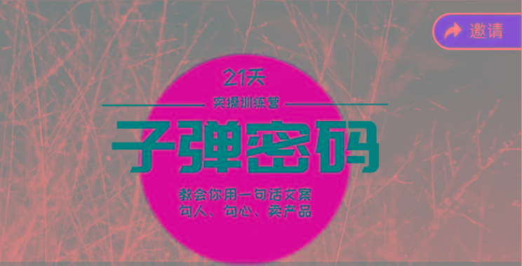 《子弹密码训练营》-用一句话文案勾人勾心卖产品，21天学到顶尖文案大师策略和技巧-天使资源网